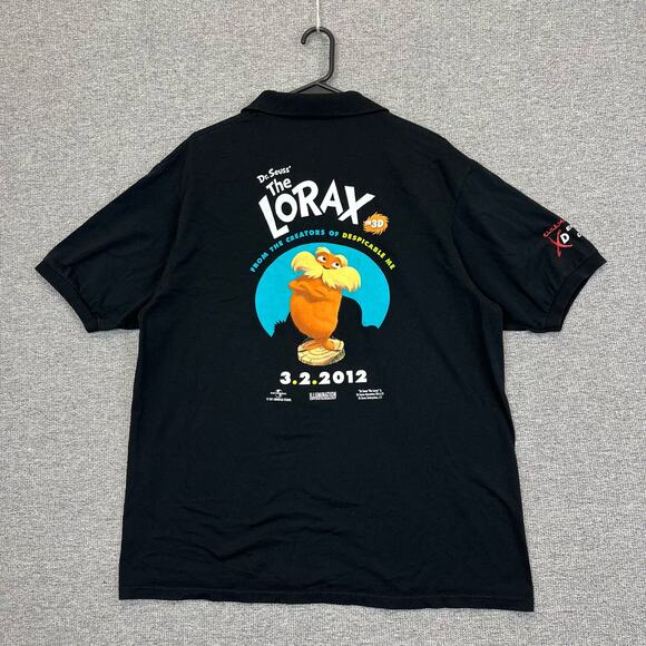 Cinemark Theaters Dr Seuss' The Lorax Polo Shirt Movie Theater Employee 2012 - Picture 1 of 10